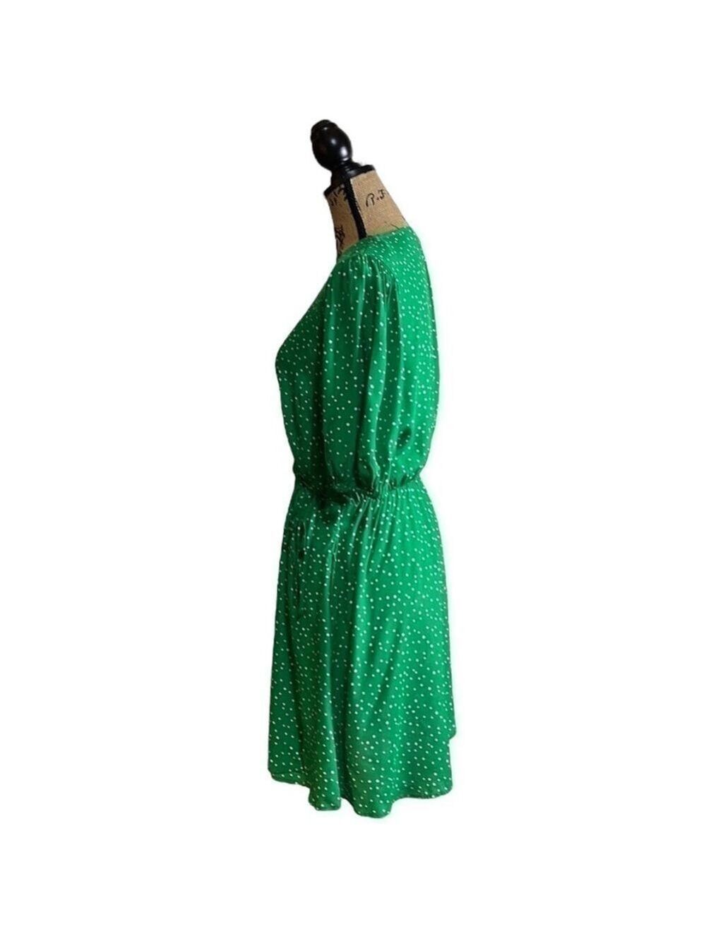 Green Mini Wrap Dress Size Medium St. Patrick’s Day Dress - Picture 7 of 8
